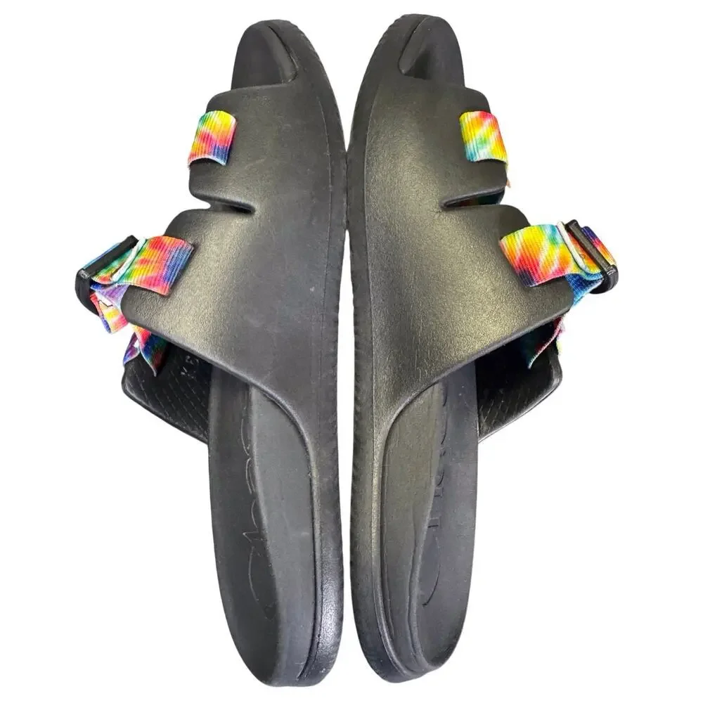 Chaco Chillos Slide Sandals Dark Tie Dye Kid's Size 6 US /‎ Women’s 7-7.5